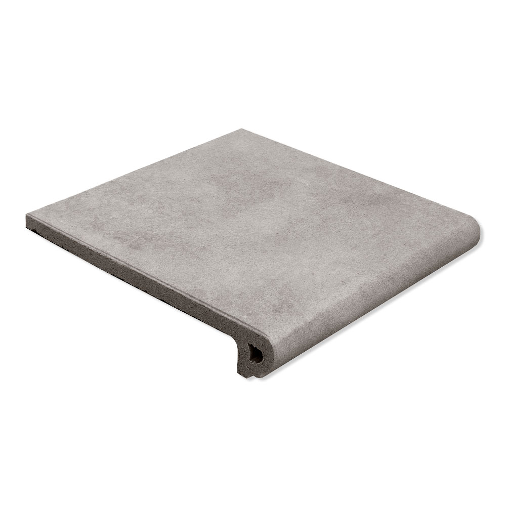 Gulvflis Capri Rund Trappenese Grå Matt 33x33 cm